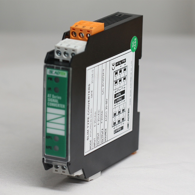 台湾铨盛ADTEK超薄导轨安装式信号转换器AT-PR1-V5-4N-ADL AT-PR1-V5-4N-ADH 0-10VDC转0-10VDC